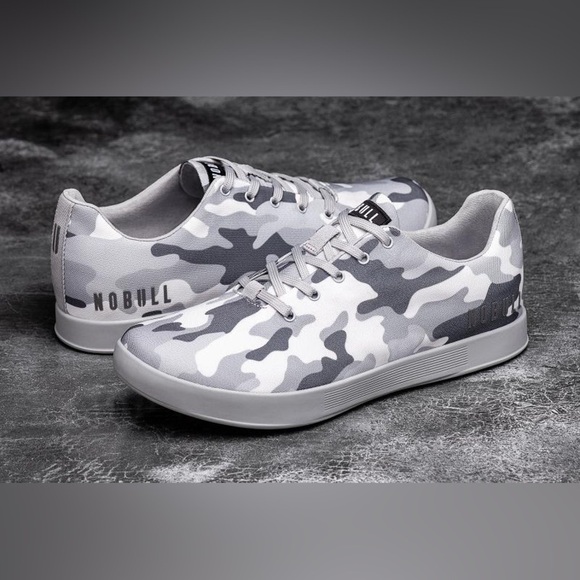 Nobull Arctic Grey Camo Canvas Women's 7.5 Men’s 4 Trainers Shoes - Picture 3 of 11